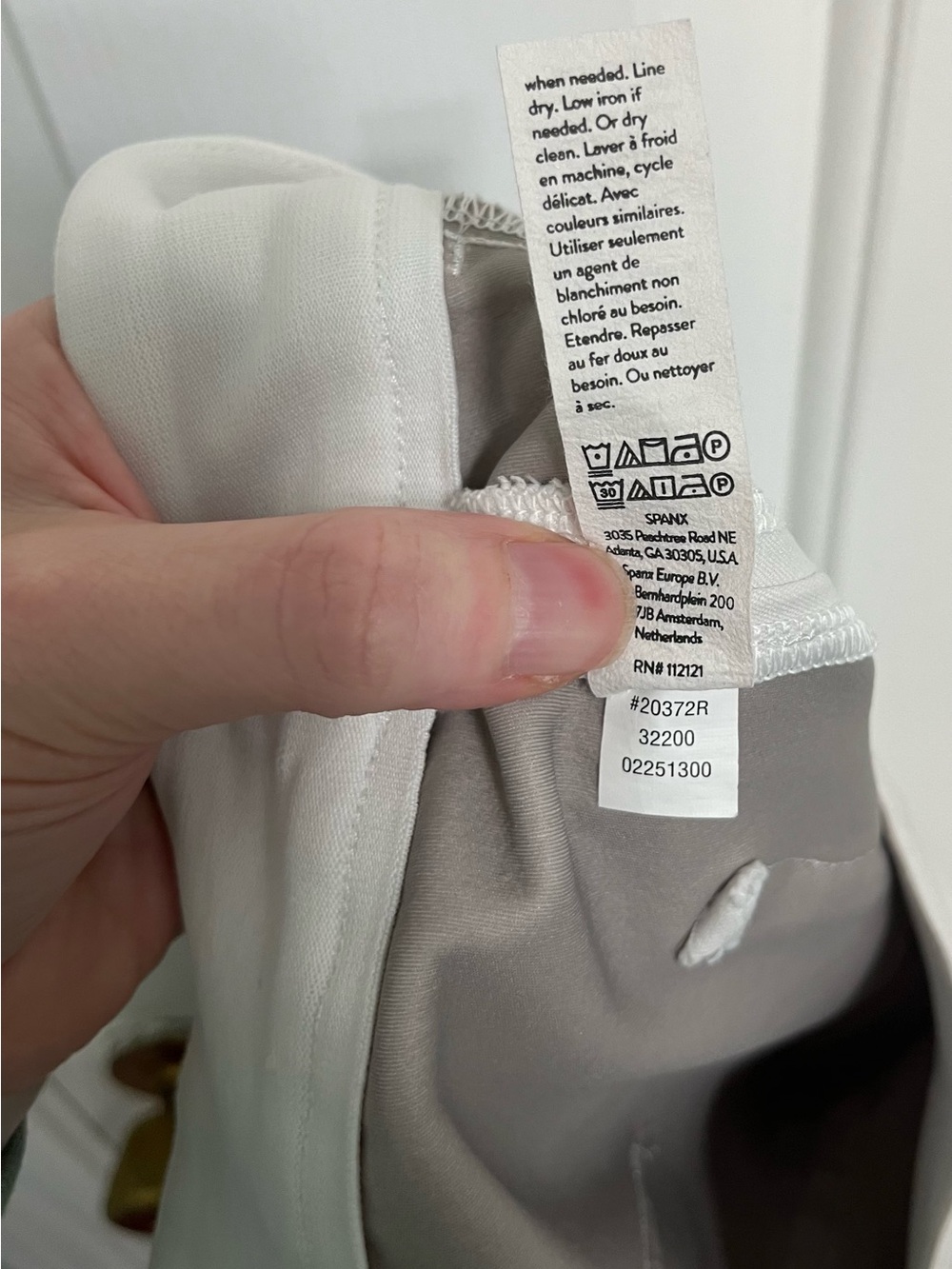 SPANX Classic White On-The-Go Slim Straight Ankle Pants Stretch Twill Size M - Picture 10 of 10